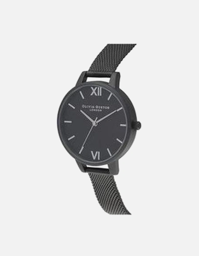 Stainless Steel Quartz Analog Watch with Milanese Mesh Band Women -