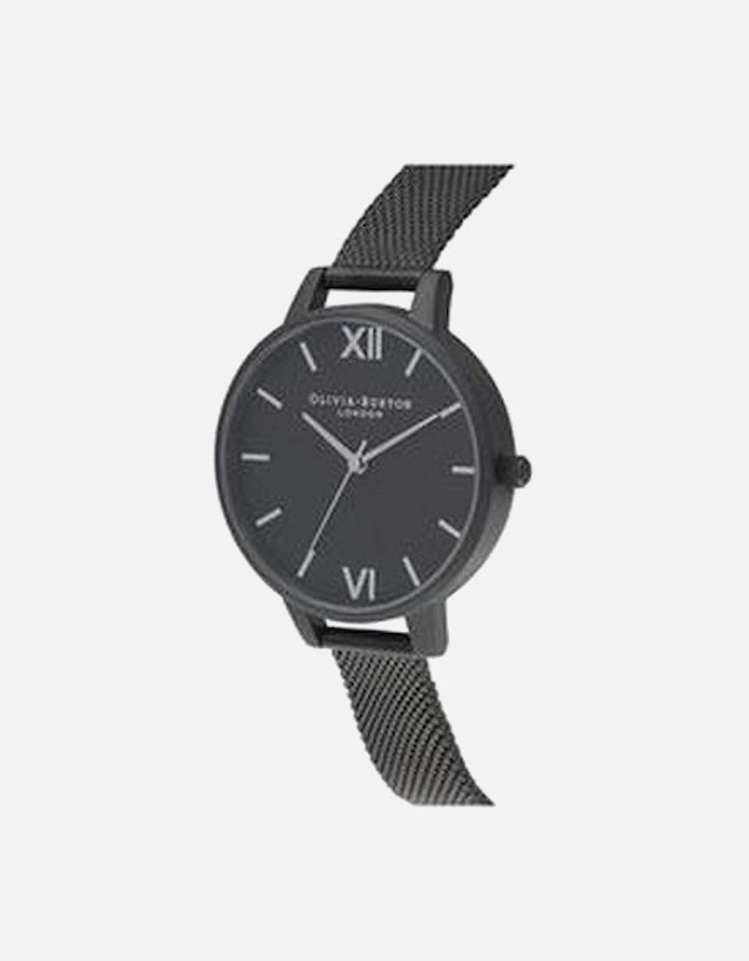 Stainless Steel Quartz Analog Watch with Milanese Mesh Band Women -