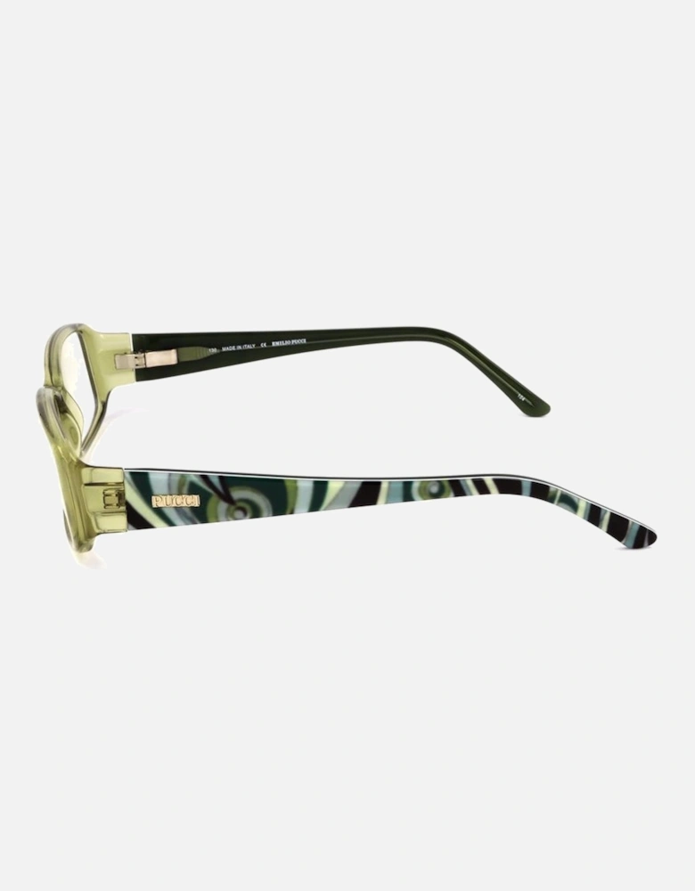 Multicolored Print Plastic Glasses Women Frames
