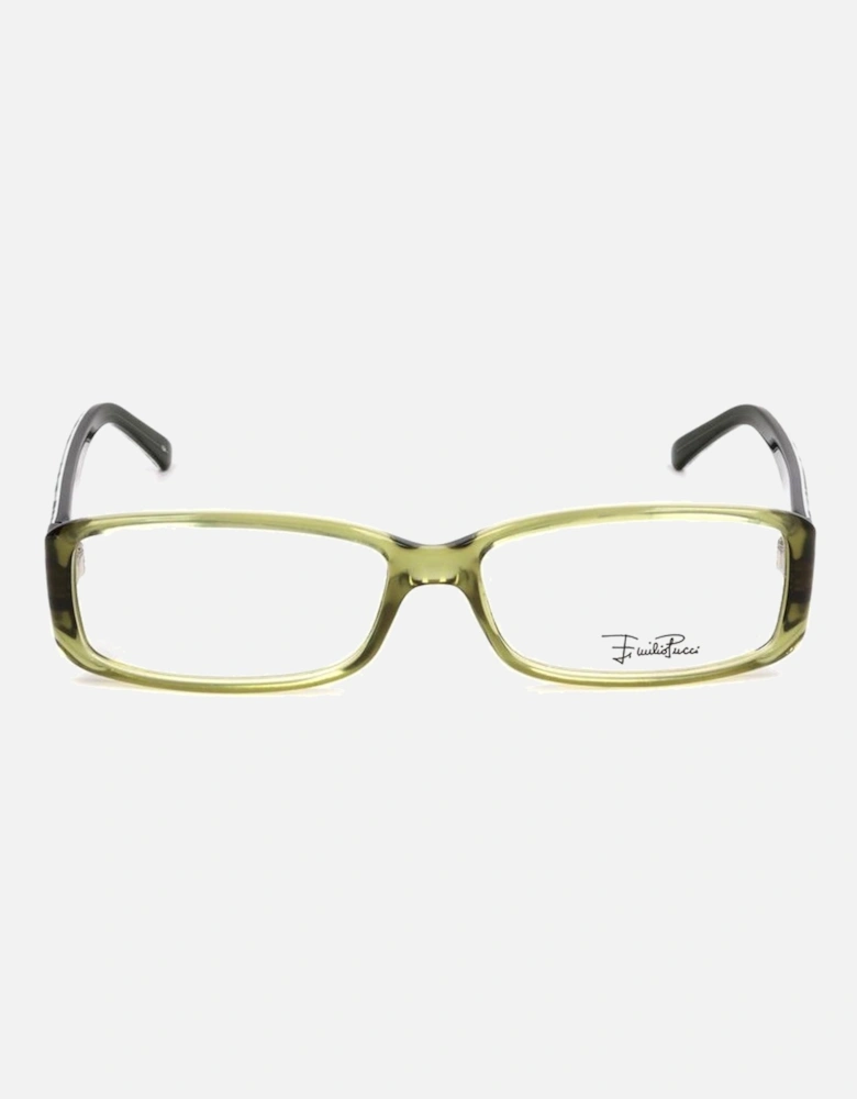 Multicolored Print Plastic Glasses Women Frames