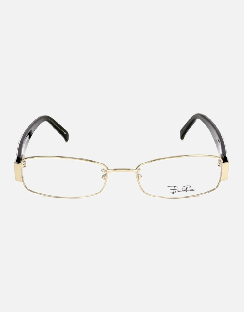 Multicolored Printed Metal Glasses Women Frames