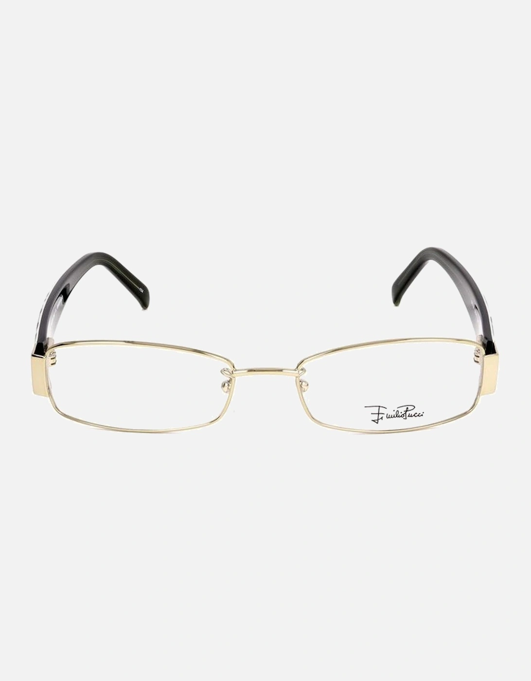 Multicolored Printed Metal Glasses Women Frames