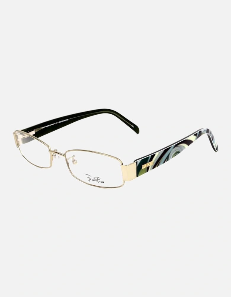 Multicolored Printed Metal Glasses Women Frames