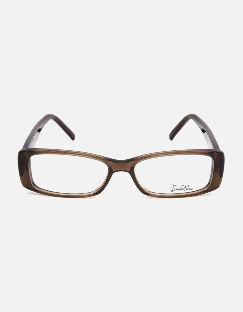 Plastic Rectangular Frame Glasses Women - Bicolor