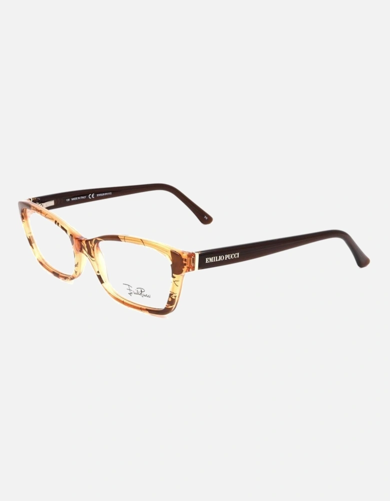 Plastic Frame Glasses with Hazel Detailing Women - Bicolor