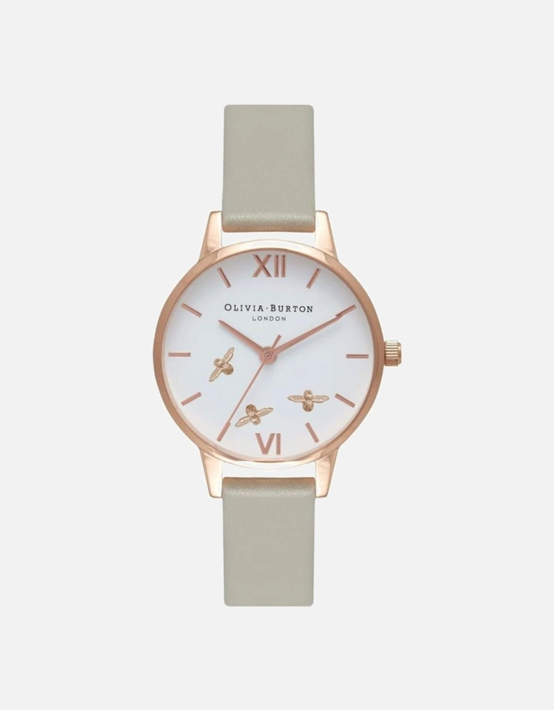 Quartz Analog Stainless Steel Case Watch Women - Gray Watches