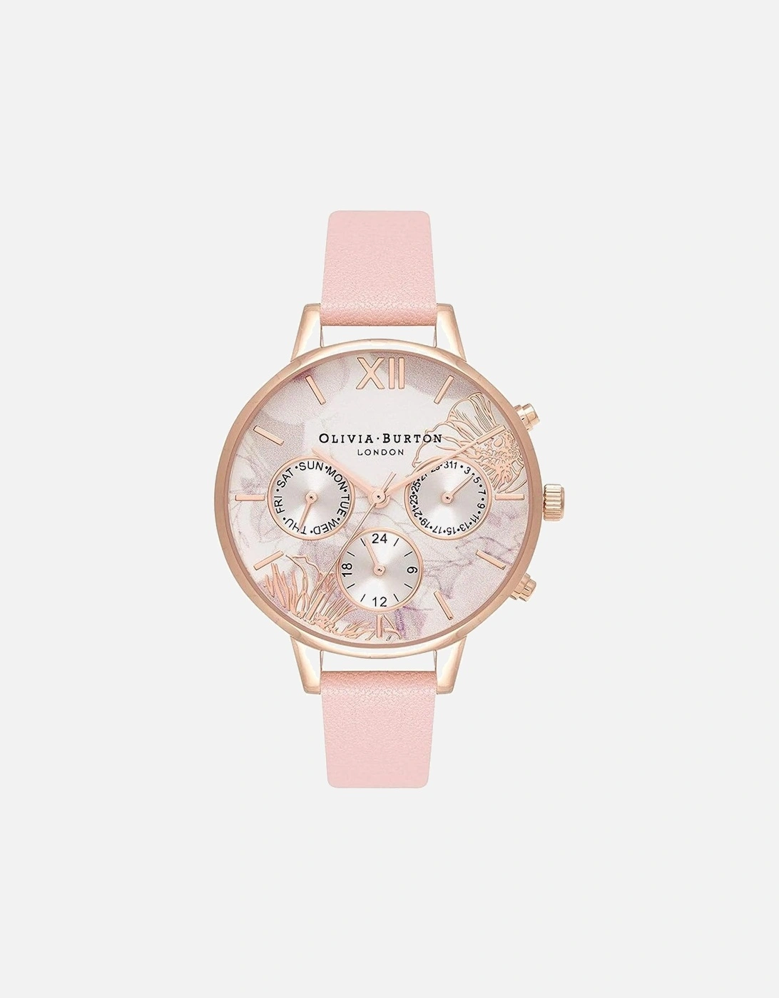 Stainless Steel Quartz Watch with Synthetic Leather Bracelet Women -, 2 of 1