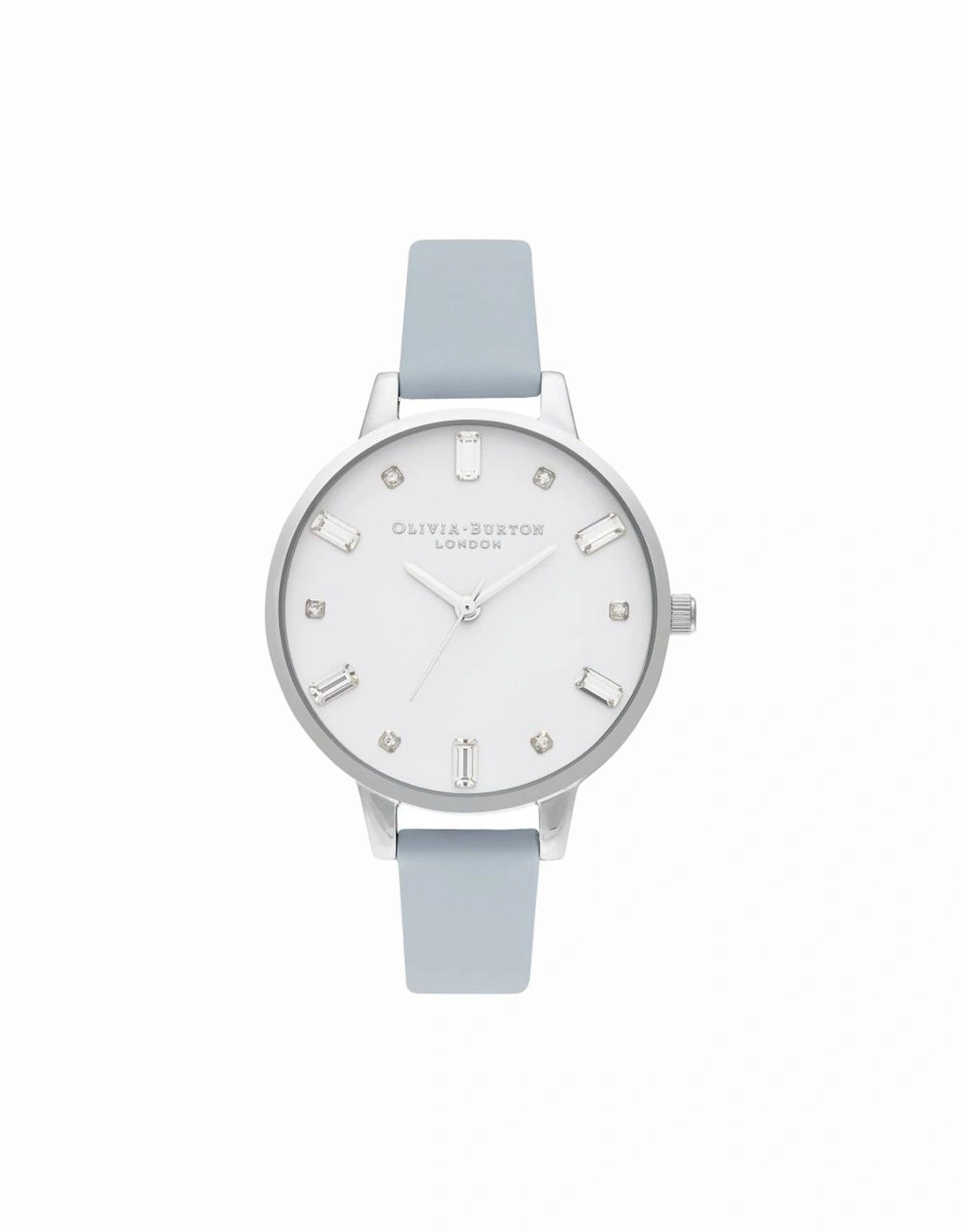 Stainless Steel Quartz Watch with Synthetic Leather Bracelet Women -, 3 of 2
