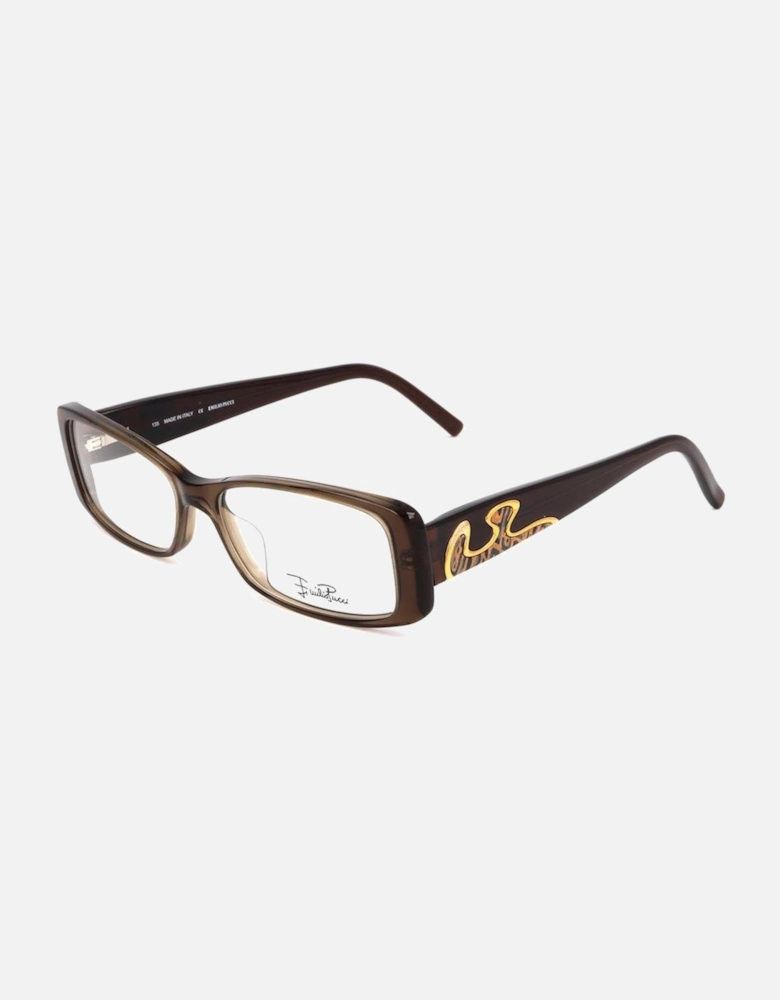 Plastic Frame Square Glasses Women - Bicolor