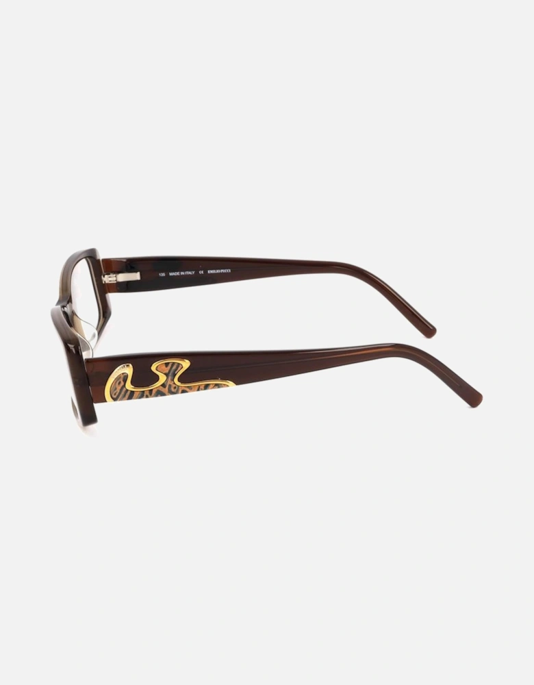 Plastic Frame Square Glasses Women - Bicolor