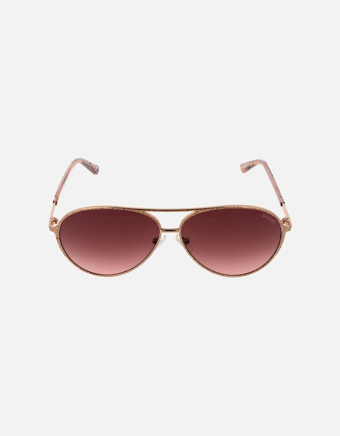 Mirrored Gradient Aviator Sunglasses Women - Rose Gold