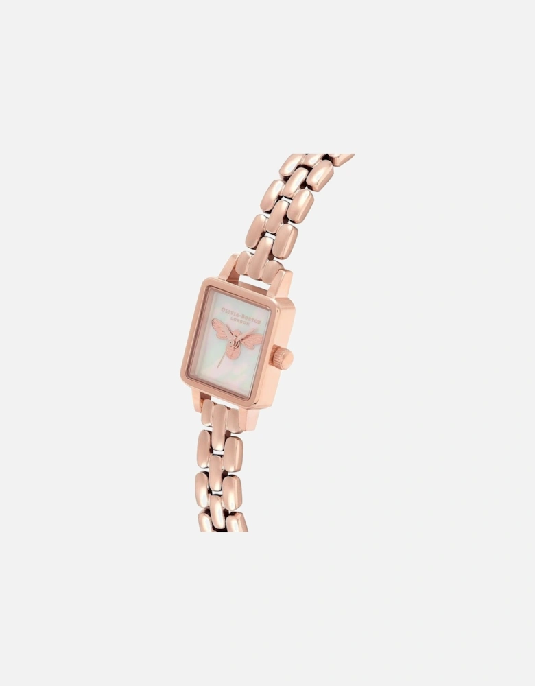 Quartz Stainless Steel Analog Watch with Bee Motive Women - Multicolor