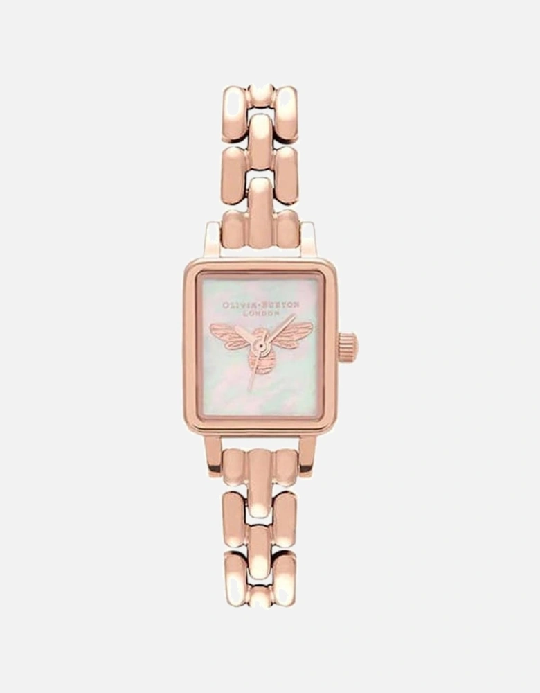 Quartz Stainless Steel Analog Watch with Bee Motive Women - Multicolor