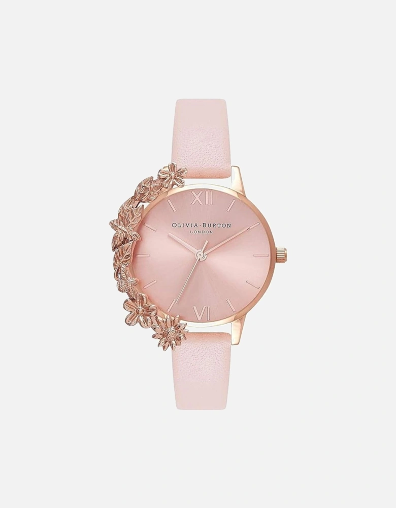 Quartz Analog Watch with Synthetic Leather Strap Women - Multicolor