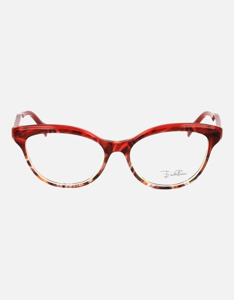 Plastic Frame Glasses Women - Red