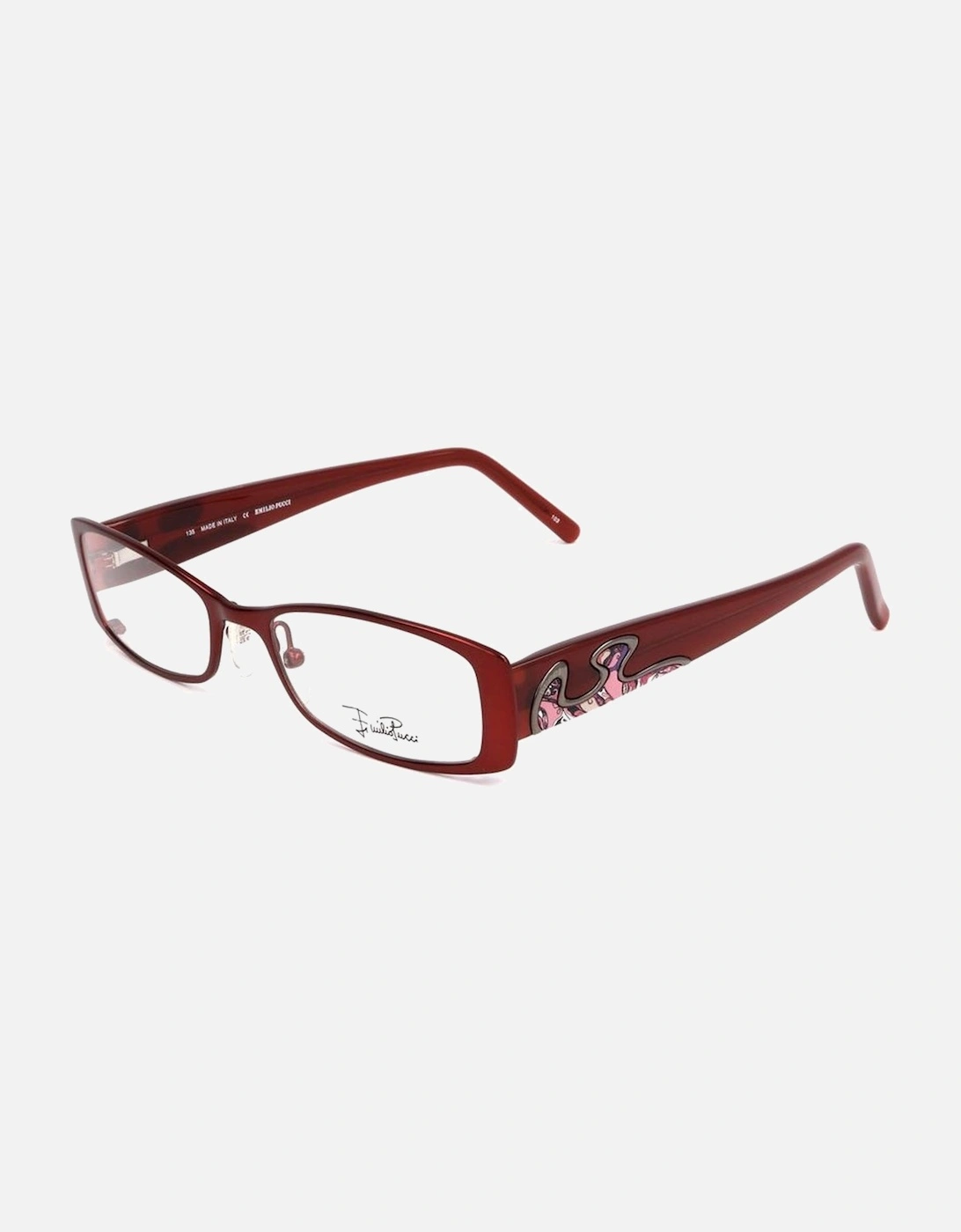 Metal Frame Glasses with 50/17/135 mm Measurements Women - Red, 4 of 3