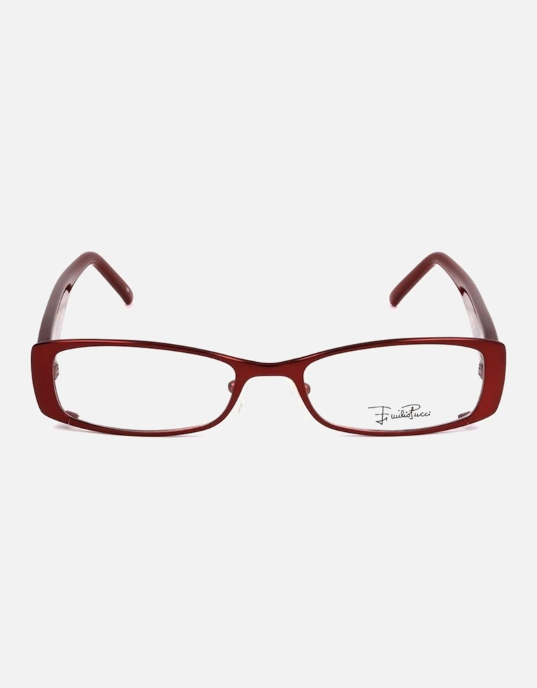 Metal Frame Glasses with 50/17/135 mm Measurements Women - Red