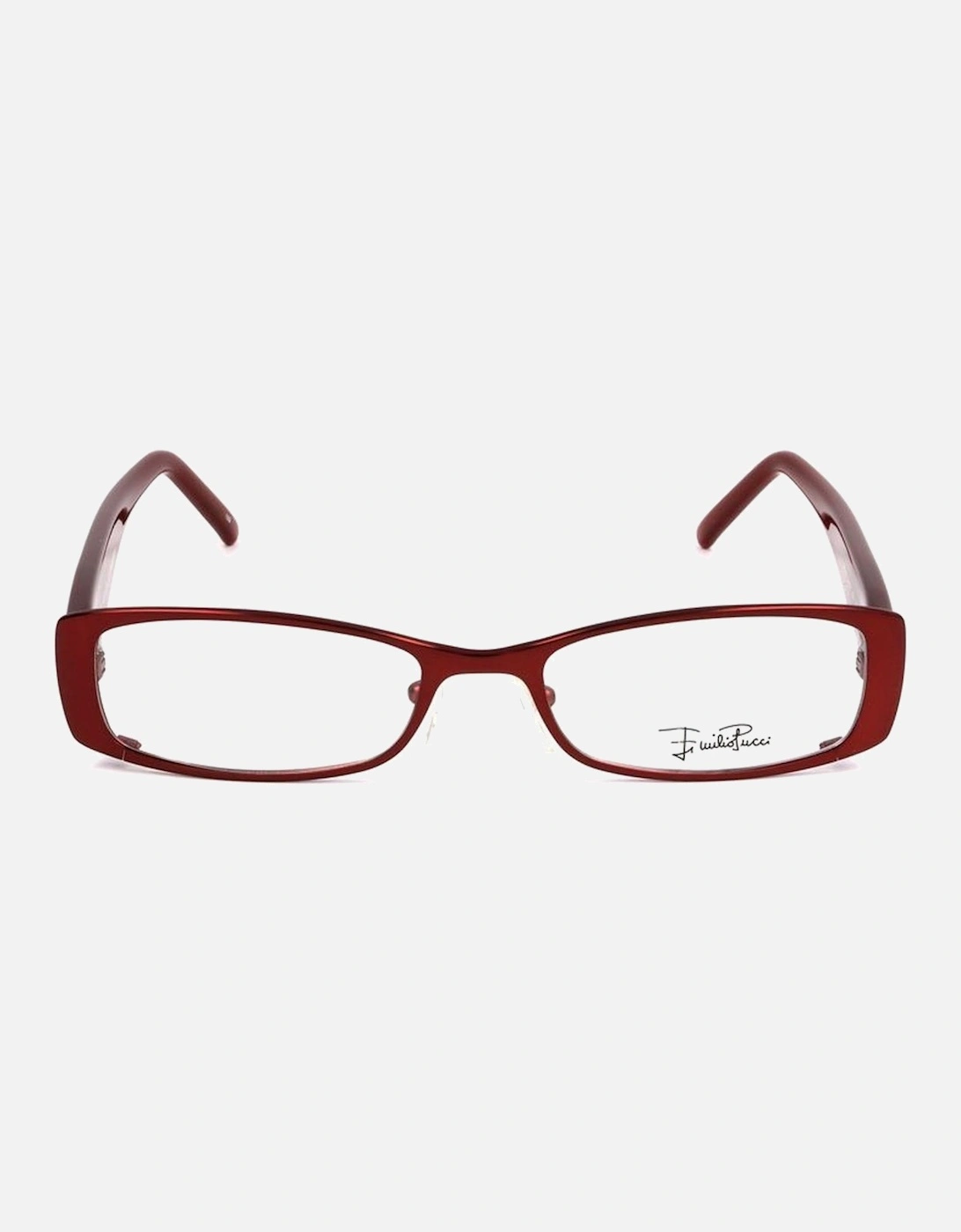 Metal Frame Glasses with 50/17/135 mm Measurements Women - Red