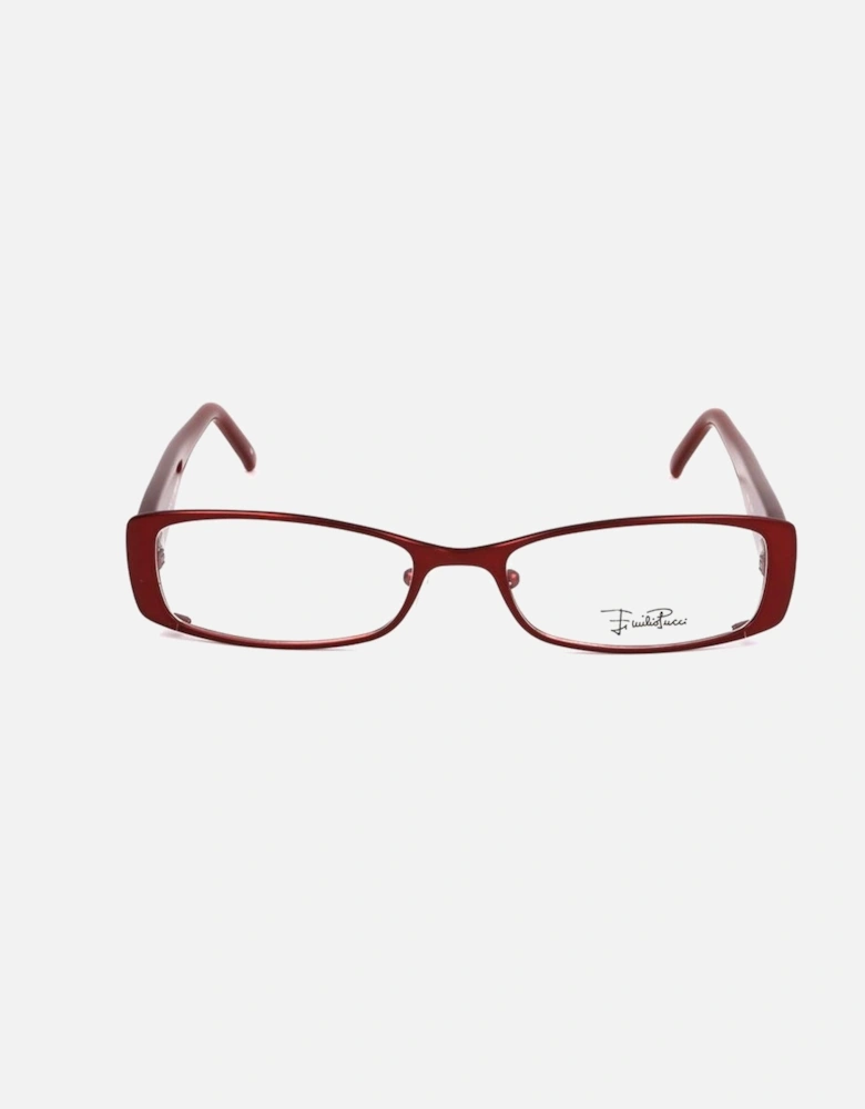 Metal Frame Glasses Women - Red
