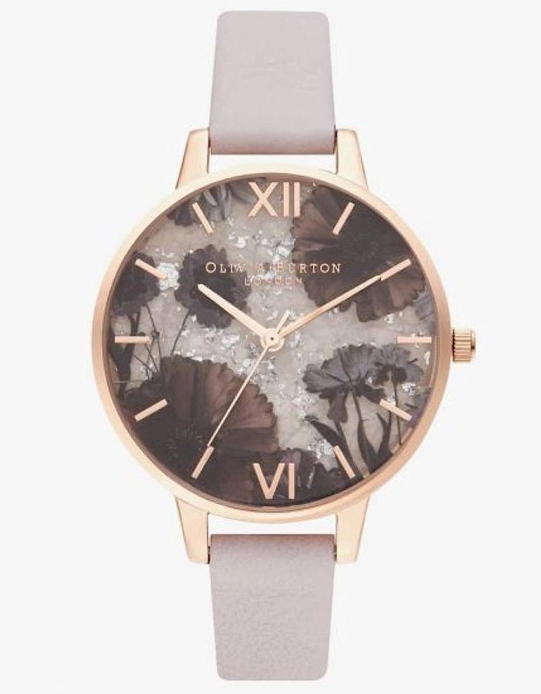 Stainless Steel Quartz Analog Watch with Floral Dial Women -, 3 of 2