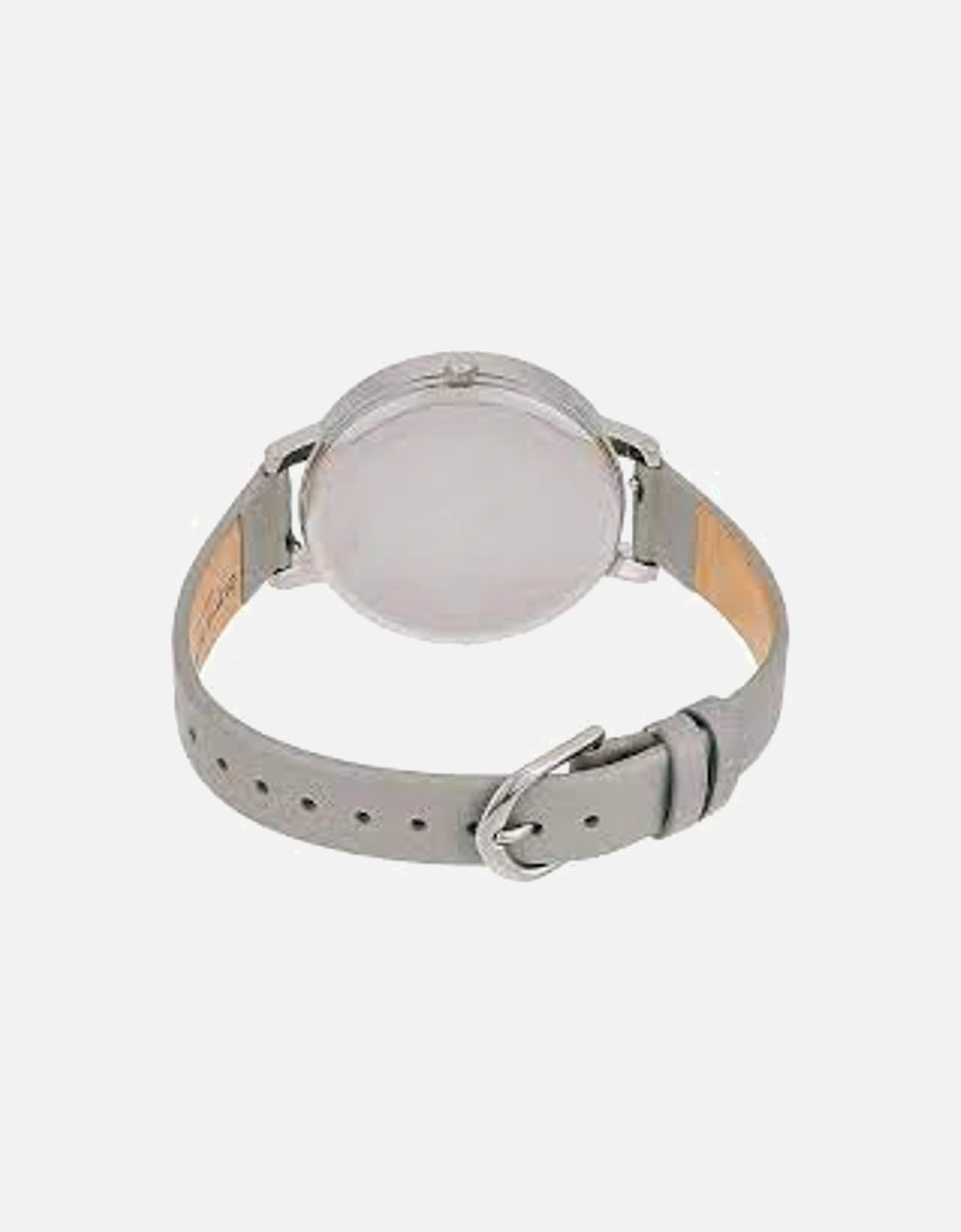 Quartz Steel Case Leather Bracelet Watch Women - Gray Watches