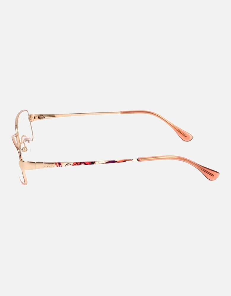Metal Frame Stylish Glasses Women - Gold
