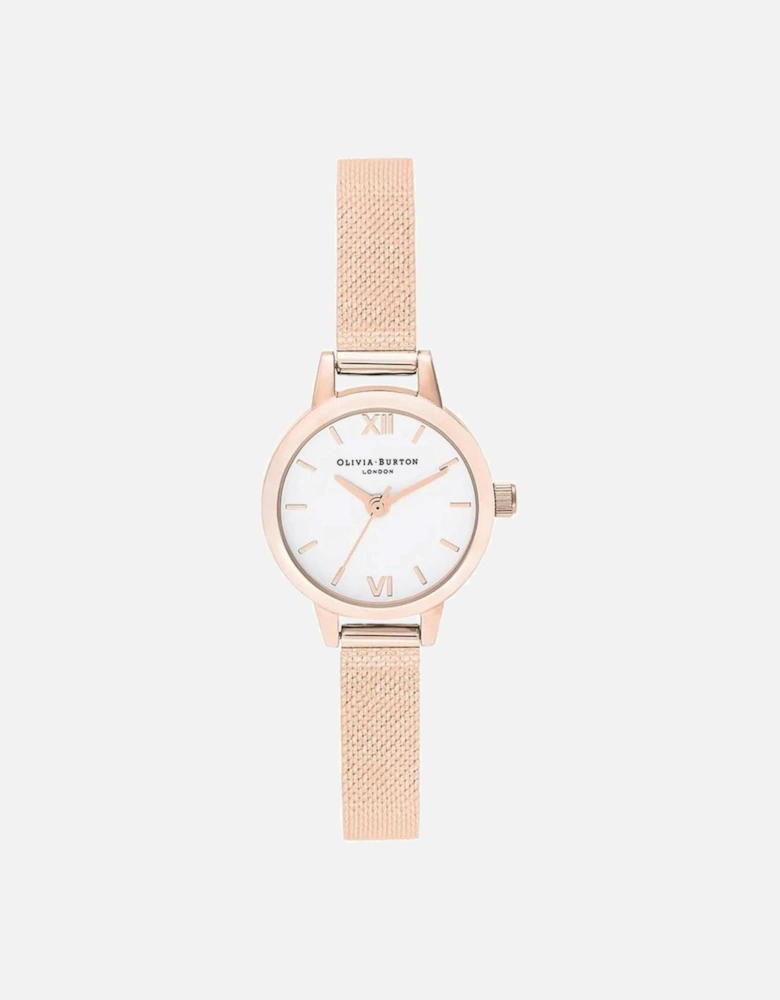 Quartz Analog Stainless Steel Watch with Milanese Mesh Women -