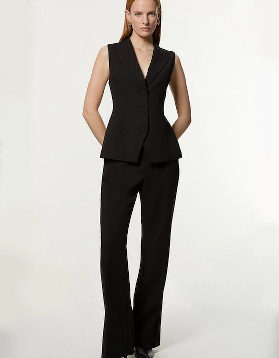 Compact Stretch Essential Tailored Waistcoat Jacket