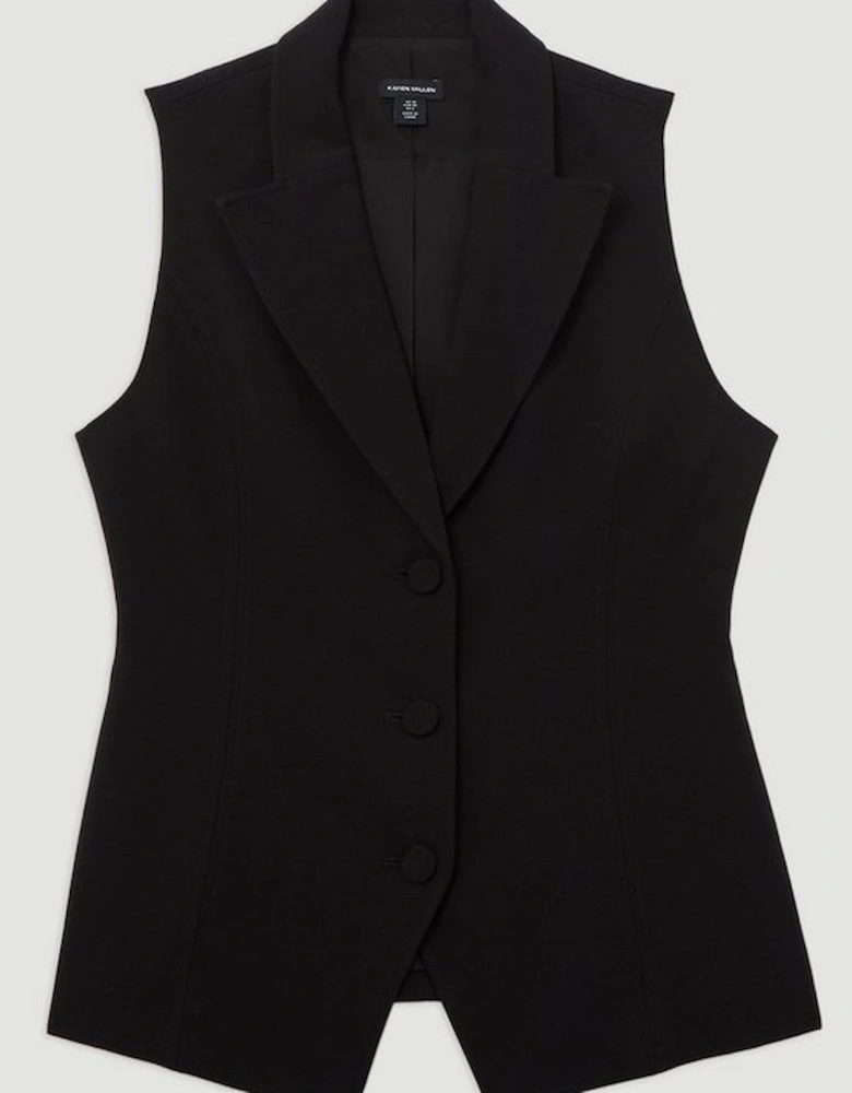 Compact Stretch Essential Tailored Waistcoat Jacket