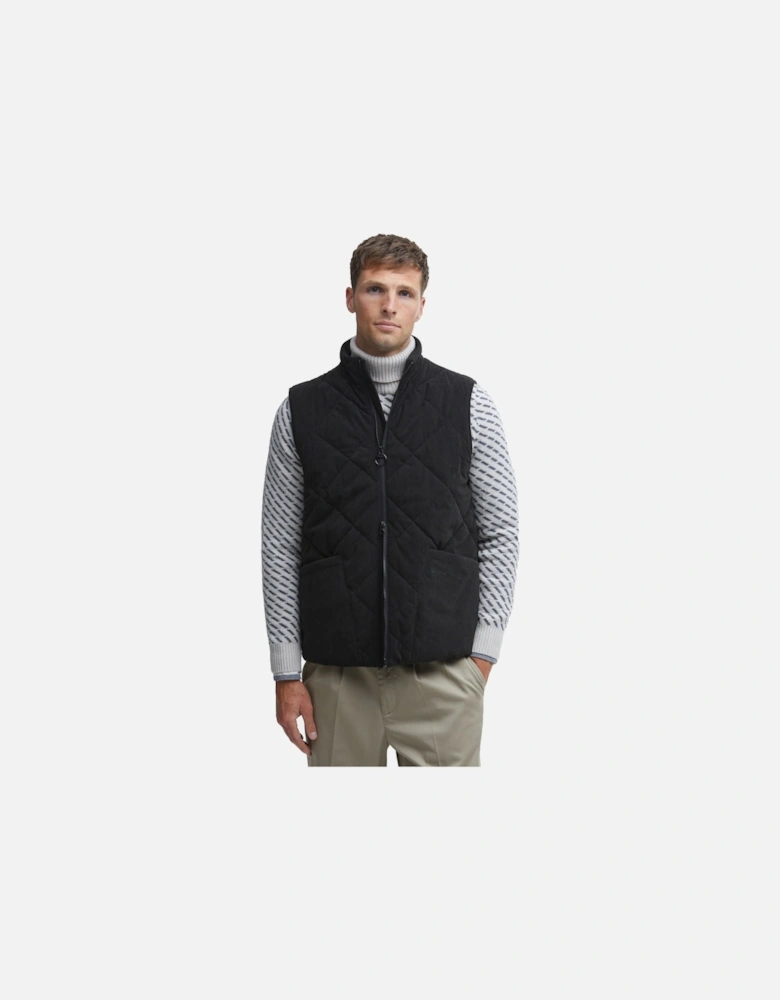 Cord Liddesdale Gilet Black