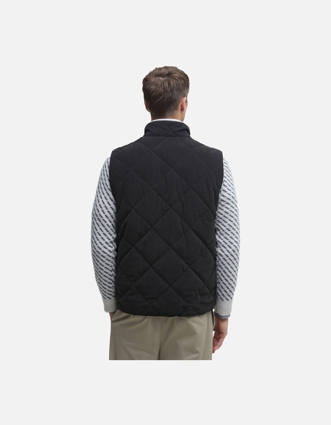 Cord Liddesdale Gilet Black