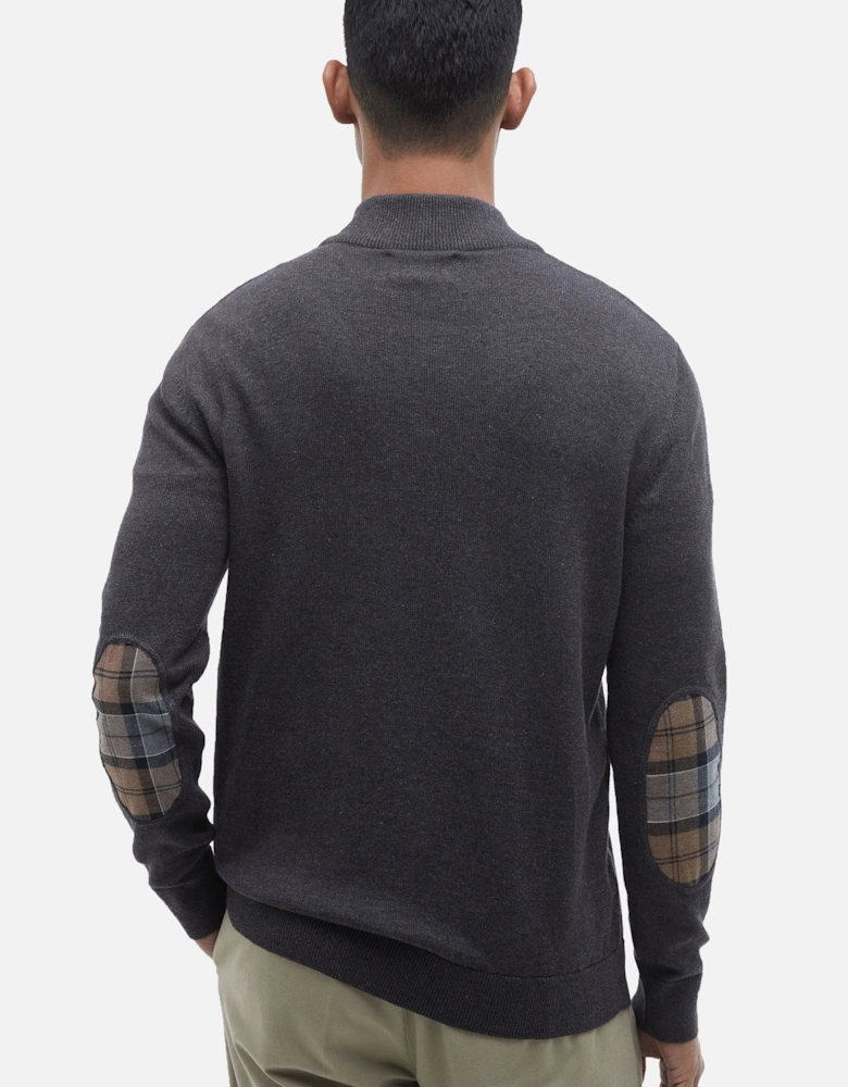 Avoch Half Zip Knitwear Charcoal