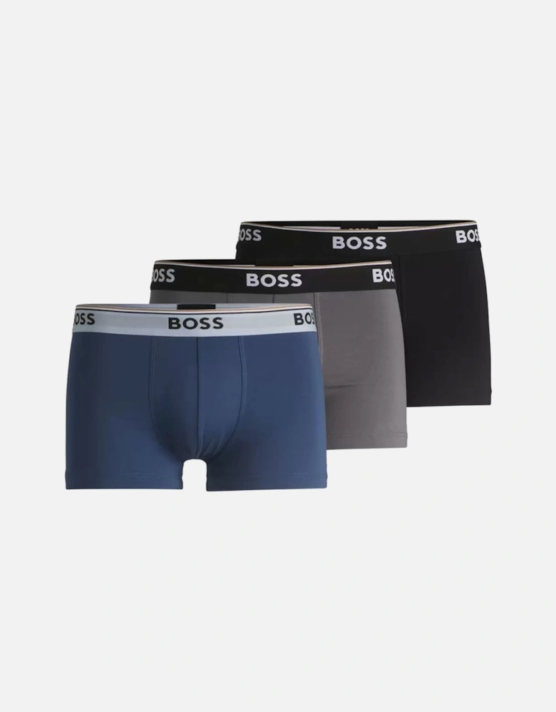 Boss 3p Trunk Boxer Short Blue/grey/black