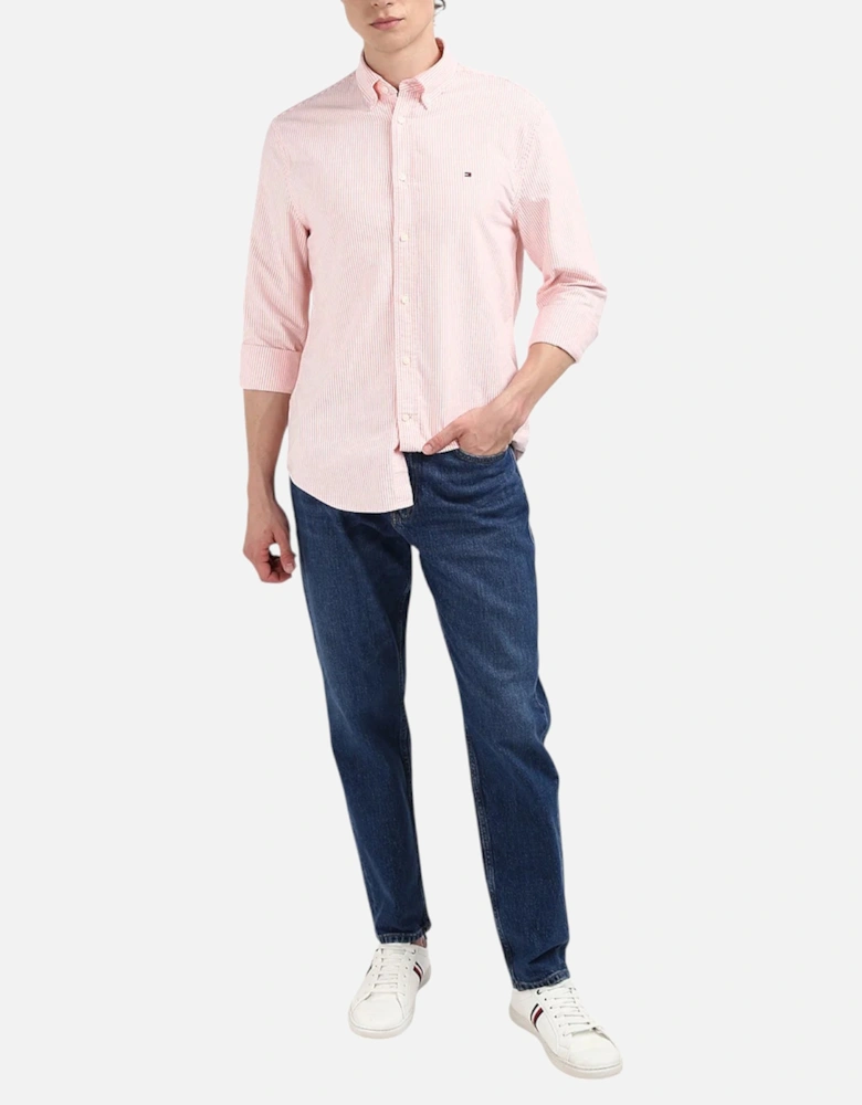 TOMMY HILFIGER Mens Oxford Shirts Regular Fit Long Sleeve Casual Cotton Formal