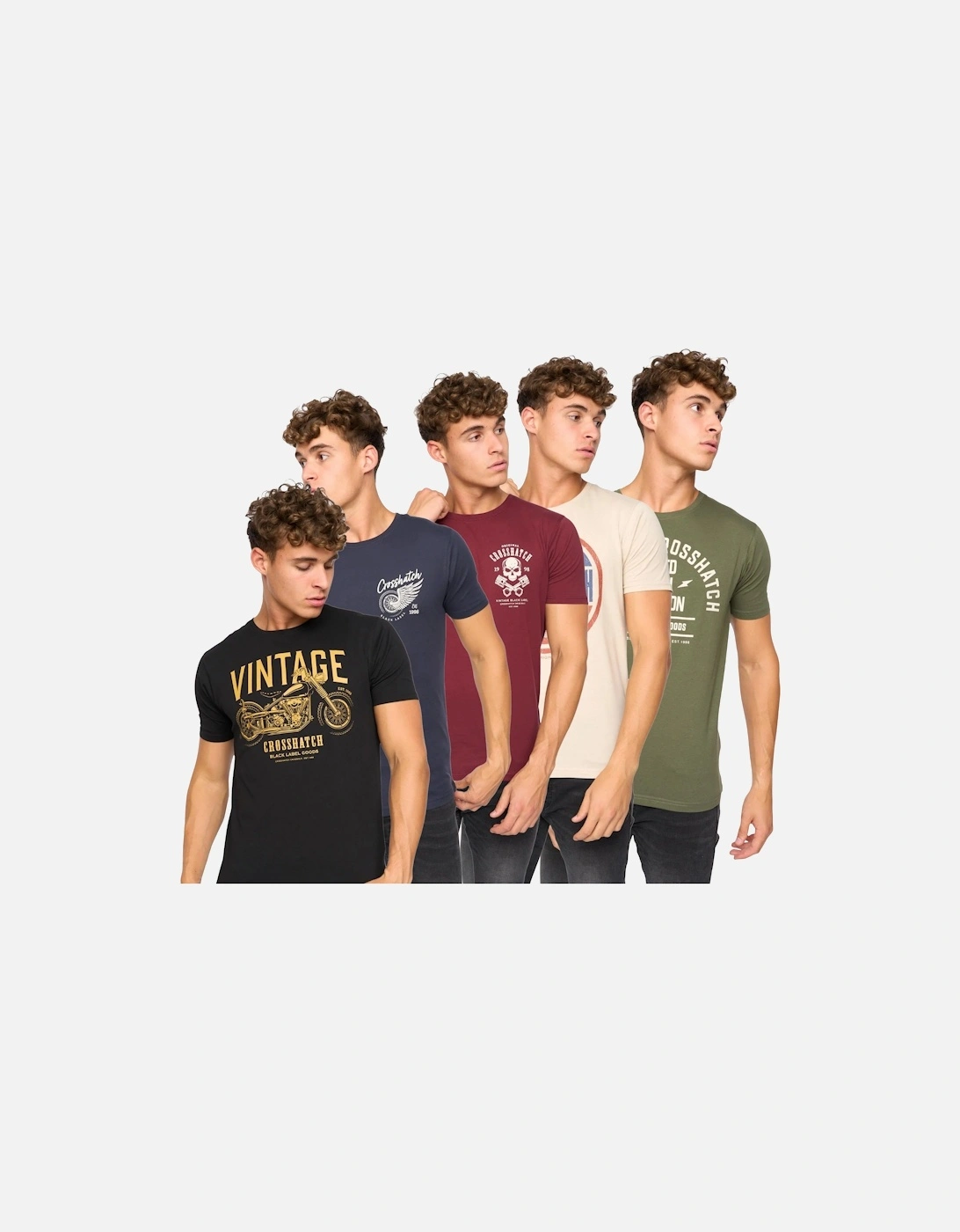 Mens Motohub T-Shirt (Pack of 5), 6 of 5