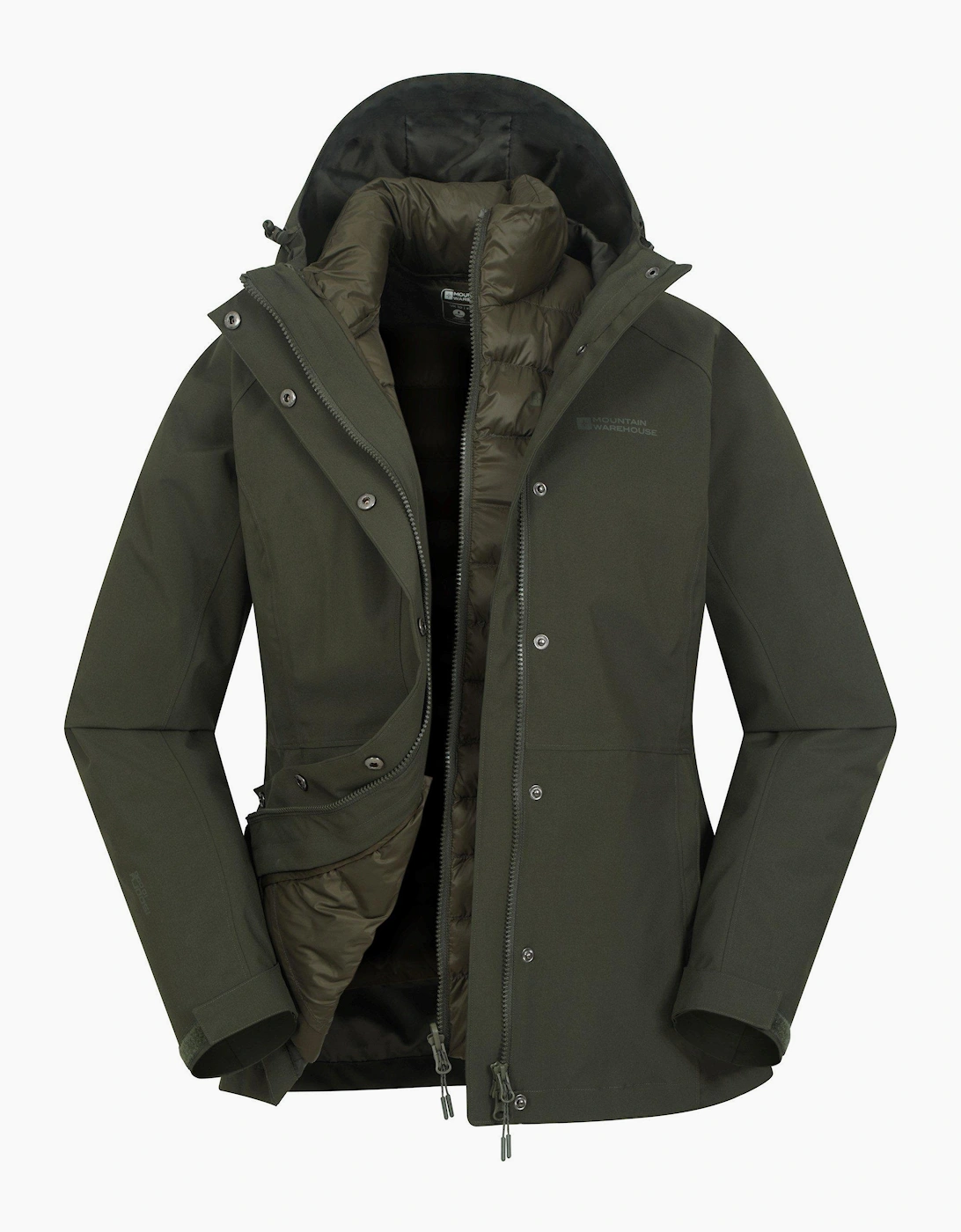 Mountain Warehouse Women's Mountain Warehouse Womens/Ladies Alaskan 3 in 1 Padded Jacket - Green