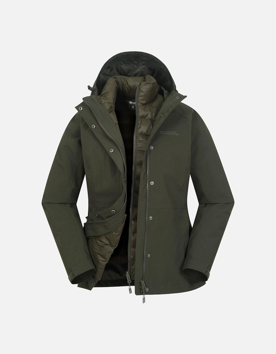 Womens/Ladies Alaskan 3 in 1 Padded Jacket, 2 of 1