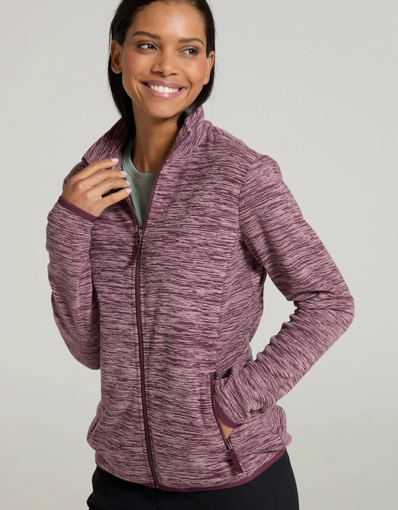 Womens/Ladies Snowdon II Melange Full Zip Fleece Jacket