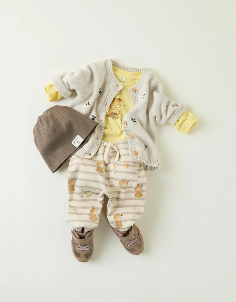 Baby Tommy Knitted Cardigan Peyote Melange