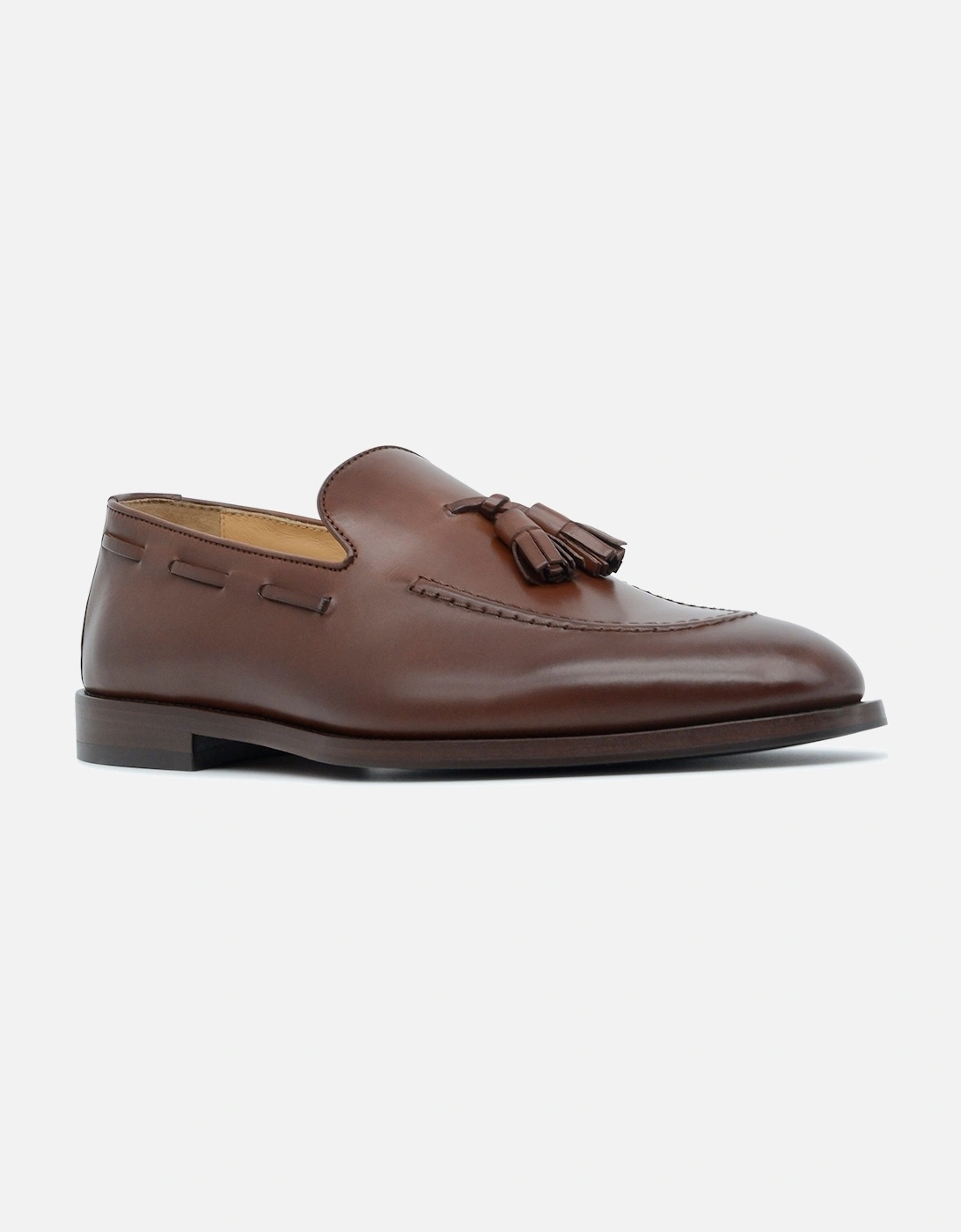 Tassel Leather Loafers Brown