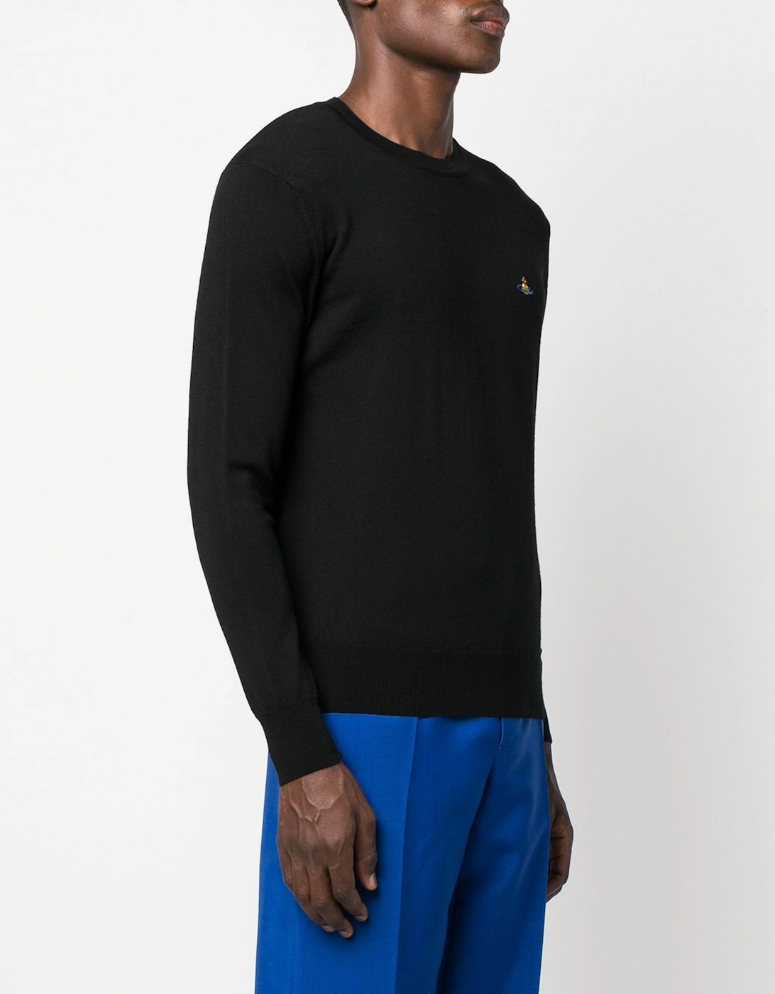 Alex Crewneck Orb Sweater Black