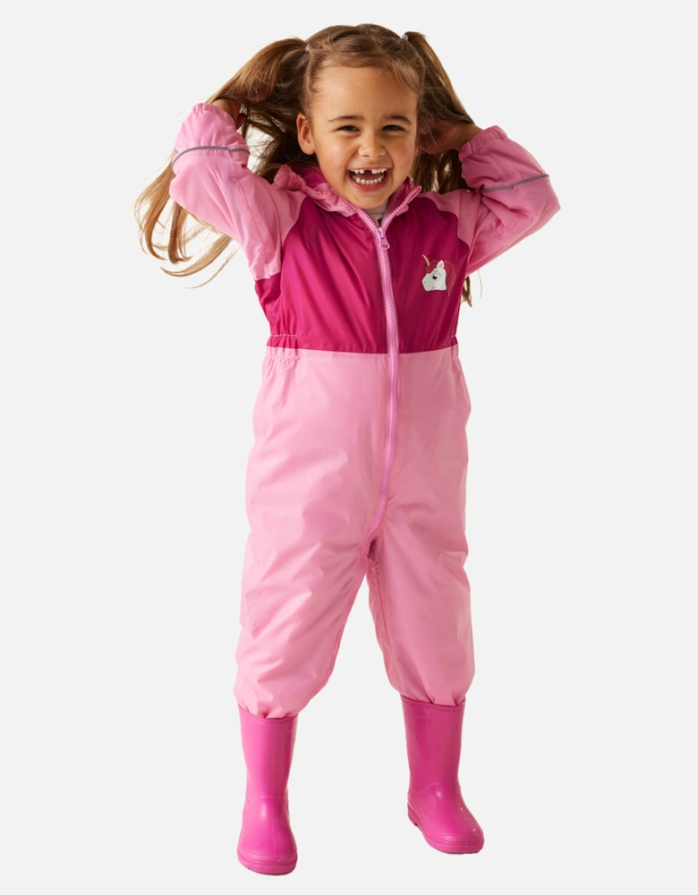 Childrens/Kids Mudplay III Hooded Rainsuit