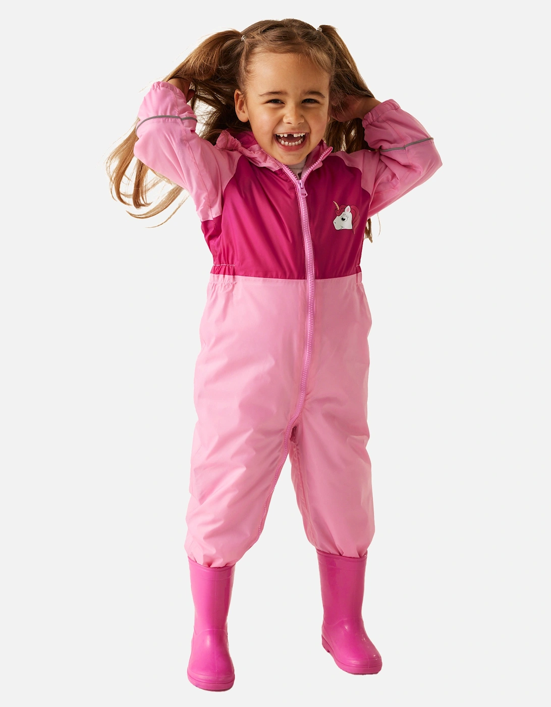 Childrens/Kids Mudplay III Hooded Rainsuit