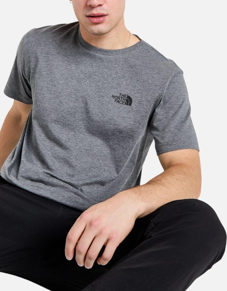 T-Shirt Mens T Shirt Simple Dome Sports Cotton Casual Crew Neck