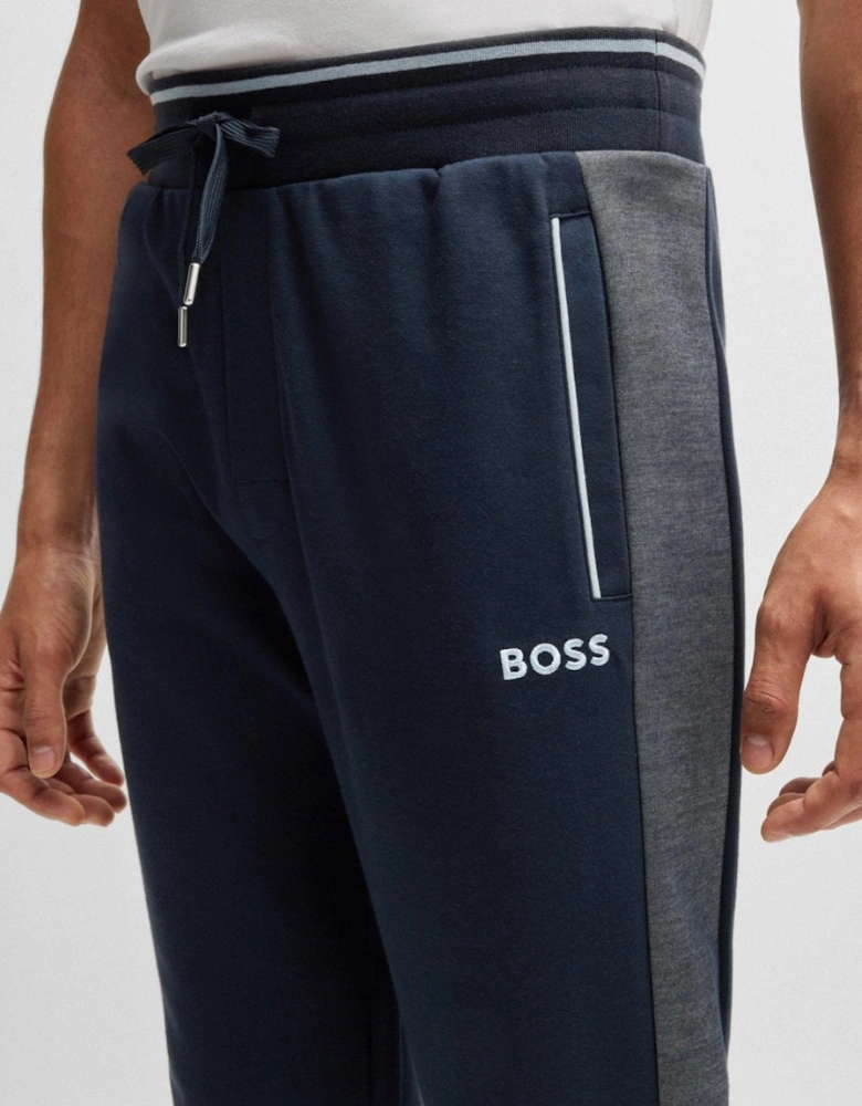 BOSS Orange Mens Loungewear Tracksuit Pants With Contrast Piping