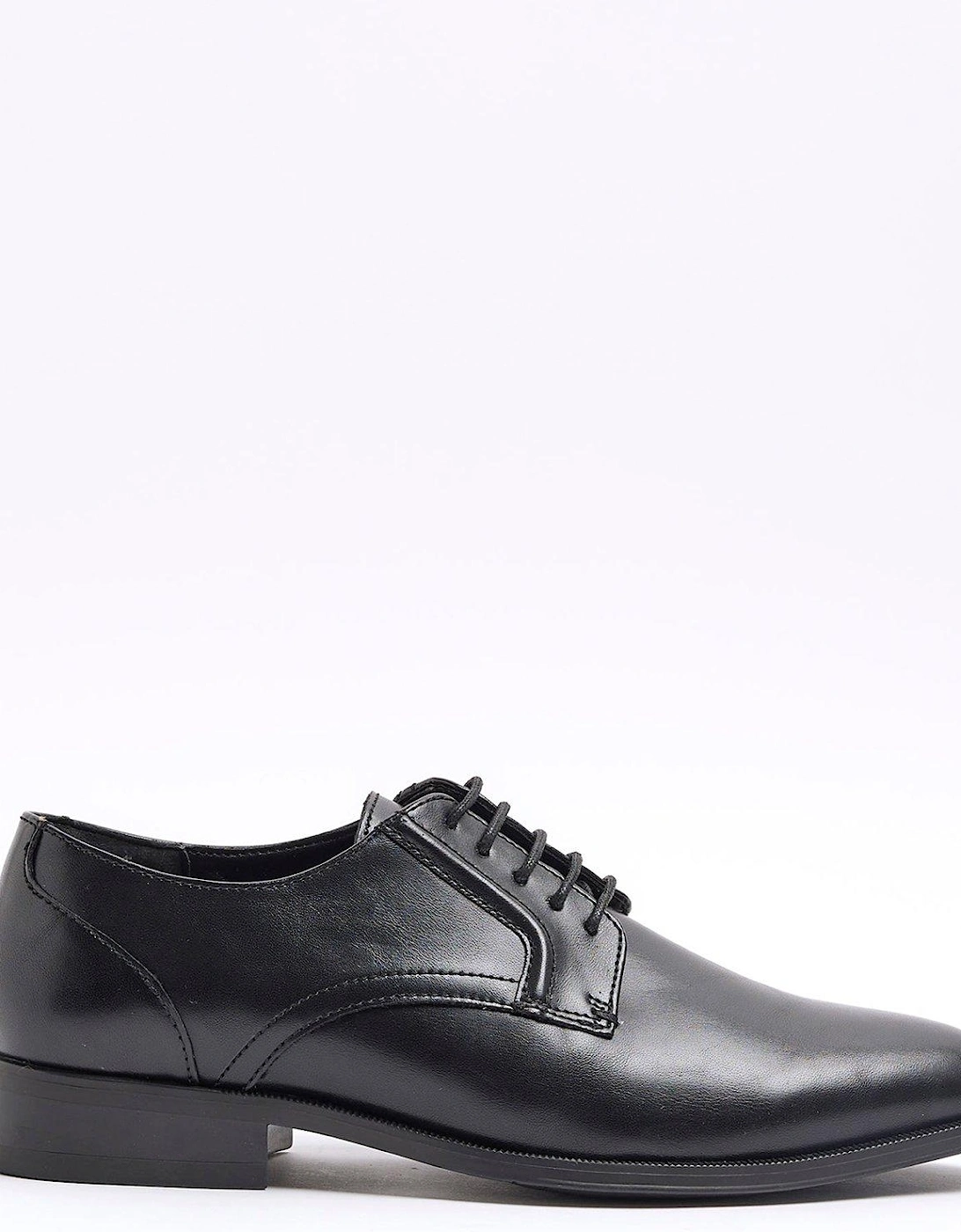 Formal Point Derby Shoe - Black, 7 of 6