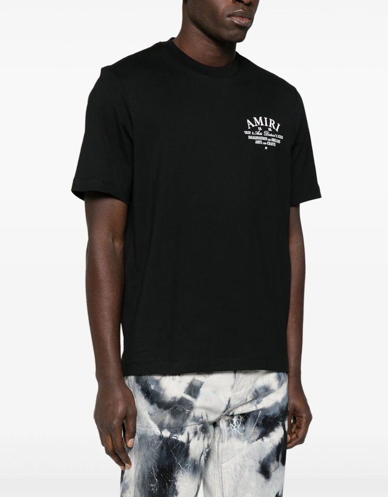 Art District Logo Printed T-Shirt in Black