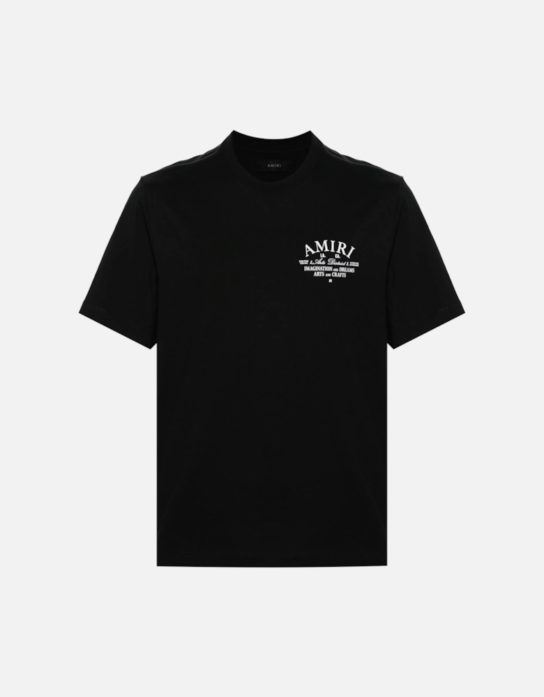 Art District Logo Printed T-Shirt in Black