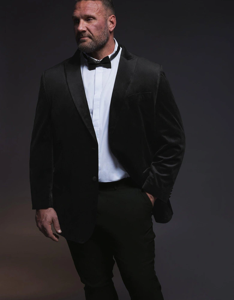 Velvet Blazer Regular - Black