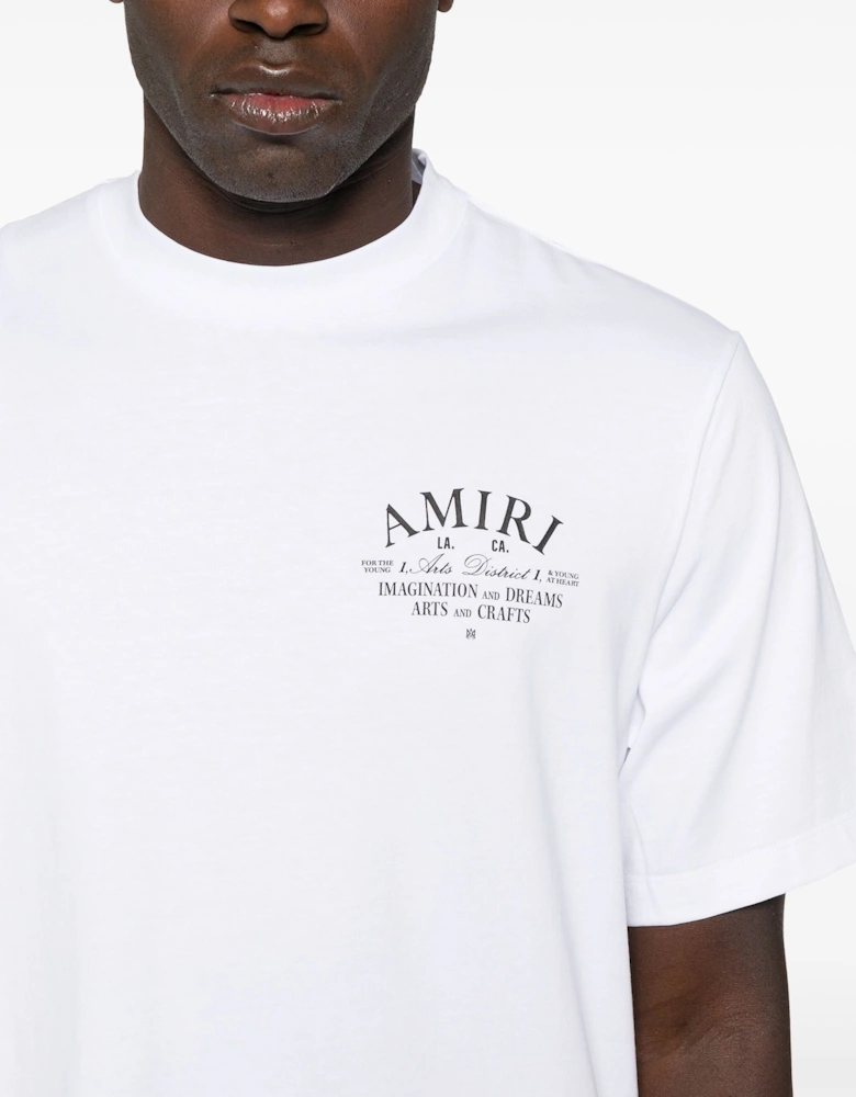 Art District Printed T-Shirt in White